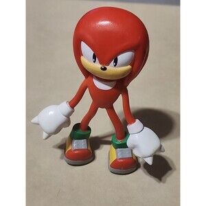 Sonic The Hedgehog Bend-Ems 5" Knuckles Figure 1990s Bendy Toy .